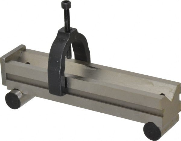 Made in USA - 1-1/4 Inch Long x 1-1/4 Inch Wide x 0.0001 Inch Parallelism, Vee Sine Bar - Includes Back Plate - Exact Tooling