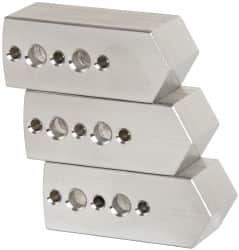 Northfield - 4" & Up Chuck Capacity, Northfield Air Style Attachment, Square Soft Lathe Chuck Jaw - 3 Jaws, Aluminum, 1.895mm Long x 3/4" Wide x 3/4" High - Exact Tooling