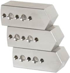 Northfield - 4" & Up Chuck Capacity, Northfield Air Style Attachment, Square Soft Lathe Chuck Jaw - 3 Jaws, Aluminum, 1.895mm Long x 3/4" Wide x 3/4" High - Exact Tooling