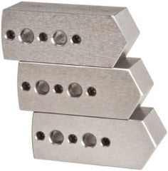 Northfield - 4" & Up Chuck Capacity, Northfield Air Style Attachment, Square Soft Lathe Chuck Jaw - 3 Jaws, Steel, 1.895mm Long x 3/4" Wide x 3/4" High - Exact Tooling