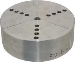 Northfield - 6" & Up Chuck Capacity, Northfield Air Style Attachment, Round Soft Lathe Chuck Jaw - 3 Jaws, Aluminum, 5.92" Wide x 2" High - Exact Tooling