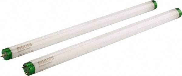 Philips - 15 Watt Fluorescent Tubular Medium Bi-Pin Lamp - 4,100°K Color Temp, 870 Lumens, 55 Volts, T8, 7,500 hr Avg Life - Exact Tooling