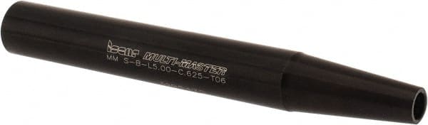 Iscar - Multimaster 5/8" 85° Shank Milling Tip Insert Holder & Shank - 0.37" Neck Diam, T06 Neck Thread, 5" OAL, Steel MM S-B Tool Holder - Exact Tooling