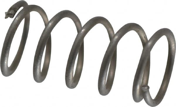 Value Collection - 0.12" OD, 0.012" Wire, 1/4" Free Length, Compression Spring - 5.26 Lb Spring Rating, Stainless Steel - Exact Tooling