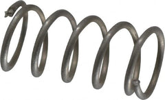 Value Collection - 0.12" OD, 0.012" Wire, 1/4" Free Length, Compression Spring - 5.26 Lb Spring Rating, Stainless Steel - Exact Tooling