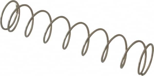 Value Collection - 0.3" OD, 0.02" Wire, 1-1/2" Free Length, Compression Spring - 1.12 Lb Spring Rating, Stainless Steel - Exact Tooling