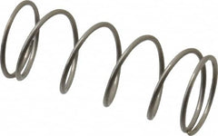 Value Collection - 0.6" OD, 0.041" Wire, 1-1/2" Free Length, Compression Spring - 4.21 Lb Spring Rating, Stainless Steel - Exact Tooling