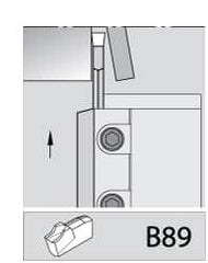 Kennametal - 1.2598" Blade Height, 0.315" Blade Width, 4.3307" OAL, Right Hand Cut, Double End Indexable Cut-Off Blade - 21mm Max Depth of Cut, A2BNC Blade, A2 Cut-Off Series - Exact Tooling