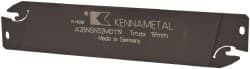 Kennametal - 1.2598" Blade Height, 0.0945" Blade Width, 5.9055" OAL, Neutral Cut, Double End Indexable Cut-Off Blade - 19mm Max Depth of Cut, A2BNSN Blade, A2 Cut-Off Series - Exact Tooling