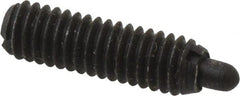 Gibraltar - M4 x 0.7, 13mm Thread Length, 2.5mm Plunger Projection, Steel Threaded Spring Plunger - 1.78mm Max Plunger Diam, 0.23 Kg Init End Force, 1.81 Kg Final End Force - Exact Tooling