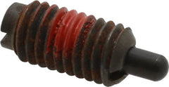 Gibraltar - M8 x 1.25, 16mm Thread Length, 5mm Plunger Projection, Steel Threaded Spring Plunger - 3.43mm Max Plunger Diam, 16mm Plunger Length, 0.5 Lb Init End Force, 10 Lb Final End ForceFALSE+0.00mm Tolerance - Exact Tooling