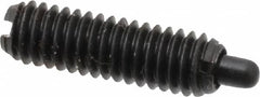 Gibraltar - M4 x 0.7, 13mm Thread Length, 2.5mm Plunger Projection, Steel Threaded Spring Plunger - 1.78mm Max Plunger Diam, 0.23 Kg Init End Force, 0.91 Kg Final End Force - Exact Tooling