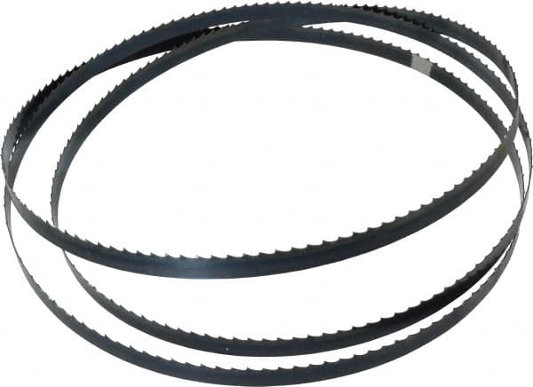 Starrett - 4 TPI, 7' 9" Long x 1/2" Wide x 0.025" Thick, Welded Band Saw Blade - Carbon Steel, Toothed Edge, Flexible Back, Contour Cutting - Exact Tooling