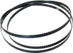 Starrett - 4 TPI, 7' 9" Long x 1/2" Wide x 0.025" Thick, Welded Band Saw Blade - Carbon Steel, Toothed Edge, Flexible Back, Contour Cutting - Exact Tooling