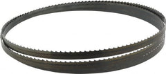 Starrett - 4 TPI, 7' 9-1/2" Long x 1/2" Wide x 0.025" Thick, Welded Band Saw Blade - Carbon Steel, Toothed Edge, Raker Tooth Set, Flexible Back, Contour Cutting - Exact Tooling