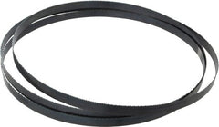 Starrett - 14 TPI, 7' 9-1/2" Long x 1/2" Wide x 0.025" Thick, Welded Band Saw Blade - Carbon Steel, Toothed Edge, Raker Tooth Set, Flexible Back, Contour Cutting - Exact Tooling