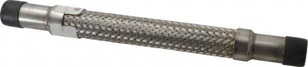Made in USA - 12" OAL, 3/4" ID, 725 Max psi, Flexible Metal Hose Assembly - Exact Tooling