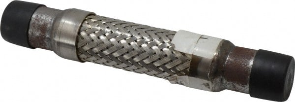 Made in USA - 7" OAL, 3/4" ID, 950 Max psi, Flexible Metal Hose Assembly - Exact Tooling