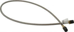 Made in USA - 36" OAL, 1/4" ID, 3,000 Max psi, Flexible Metal Hose Assembly - Exact Tooling