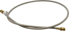 Made in USA - 48" OAL, 1/4" ID, 3,000 Max psi, Flexible Metal Hose Assembly - Exact Tooling