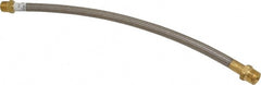 Made in USA - 24" OAL, 5/8" ID, 1,200 Max psi, Flexible Metal Hose Assembly - Exact Tooling