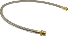 Made in USA - 48" OAL, 5/8" ID, 1,200 Max psi, Flexible Metal Hose Assembly - Exact Tooling