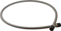 Made in USA - 48" OAL, 1/2" ID, 1,500 Max psi, Flexible Metal Hose Assembly - Exact Tooling