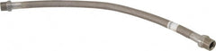 Made in USA - 24" OAL, 5/8" ID, 1,200 Max psi, Flexible Metal Hose Assembly - Exact Tooling
