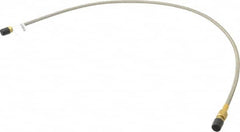 Made in USA - 36" OAL, 1/4" ID, 3,000 Max psi, Flexible Metal Hose Assembly - Exact Tooling