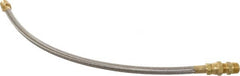 Made in USA - 24" OAL, 1/2" ID, 1,500 Max psi, Flexible Metal Hose Assembly - Exact Tooling