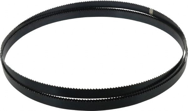 Starrett - 6 TPI, 10' 5" Long x 3/4" Wide x 0.032" Thick, Welded Band Saw Blade - Carbon Steel, Toothed Edge, Raker Tooth Set, Flexible Back, Contour Cutting - Exact Tooling