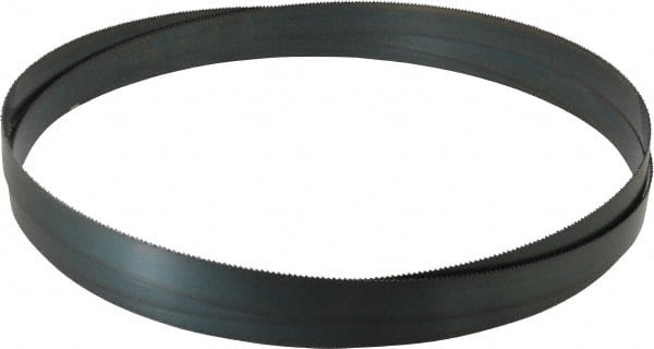 Starrett - 10 TPI, 11' 6" Long x 1" Wide x 0.035" Thick, Welded Band Saw Blade - Carbon Steel, Toothed Edge, Raker Tooth Set, Flexible Back, Contour Cutting - Exact Tooling
