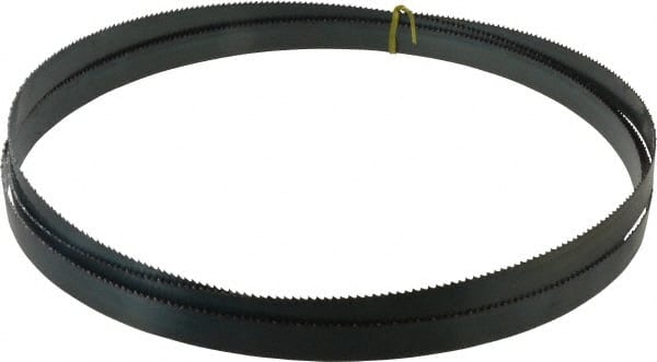 Starrett - 6 TPI, 12' 6" Long x 1" Wide x 0.035" Thick, Welded Band Saw Blade - Carbon Steel, Toothed Edge, Raker Tooth Set, Flexible Back, Contour Cutting - Exact Tooling