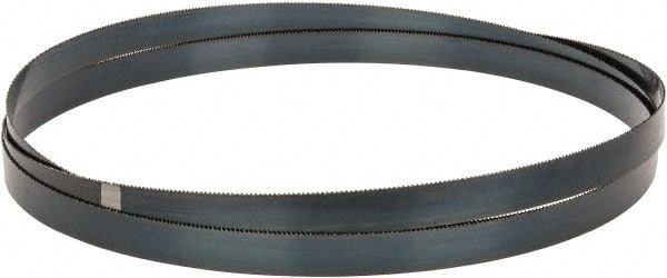 Starrett - 10 TPI, 12' 6" Long x 1" Wide x 0.035" Thick, Welded Band Saw Blade - Carbon Steel, Toothed Edge, Raker Tooth Set, Flexible Back, Contour Cutting - Exact Tooling