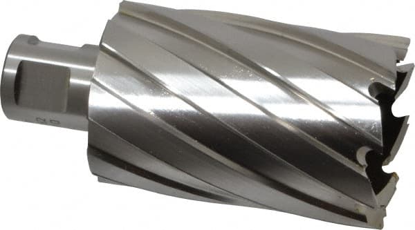 Hougen - 1-5/8" Diam x 2" Deep High Speed Steel Annular Cutter - Exact Tooling