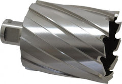 Hougen - 2-1/8" Diam x 2" Deep High Speed Steel Annular Cutter - Exact Tooling