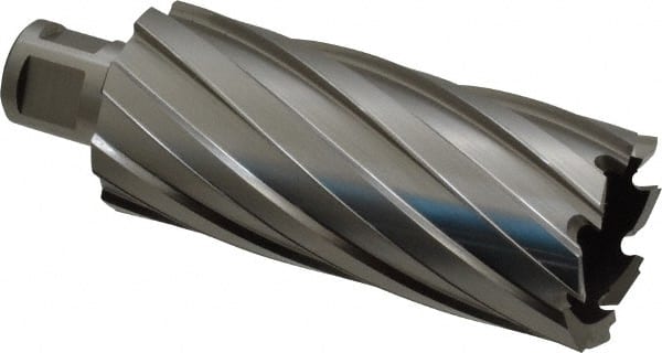 Hougen - 1-1/2" Diam x 3" Deep High Speed Steel Annular Cutter - Exact Tooling