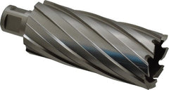 Hougen - 1-1/2" Diam x 3" Deep High Speed Steel Annular Cutter - Exact Tooling
