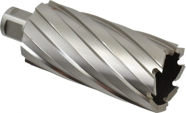 Hougen - 1-5/8" Diam x 3" Deep High Speed Steel Annular Cutter - Exact Tooling