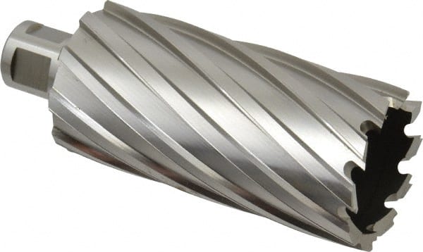 Hougen - 1-11/16" Diam x 3" Deep High Speed Steel Annular Cutter - Exact Tooling