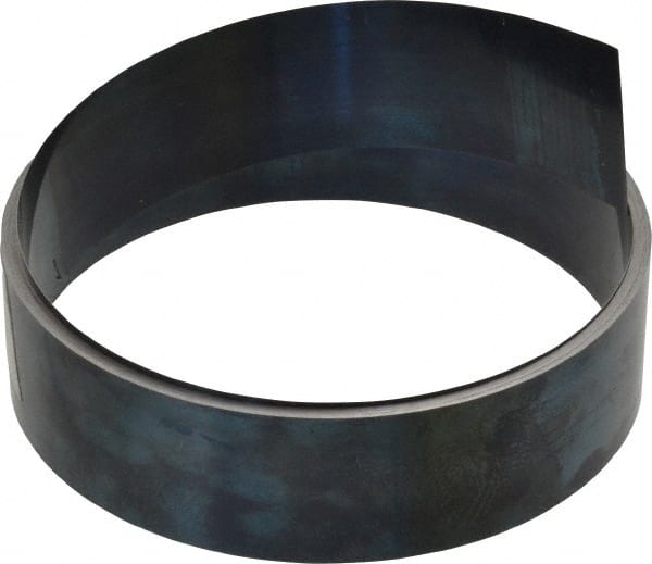 Value Collection - 0.004 Inch Thick x 1 Inch Wide x 16 Ft. Long, Spring Steel Coil - 1095 Blue Tempered Steel - Exact Tooling