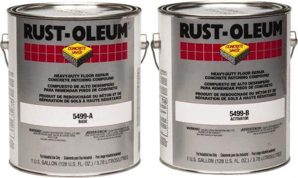 Rust-Oleum - 2 Gal Floor Repair - Gray, 12.5 Sq Ft/Gal at 1/8" Coverage - Exact Tooling