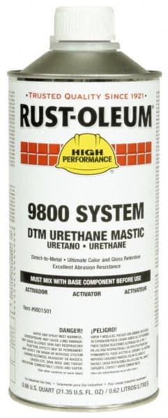 Rust-Oleum - 1 Gal Gloss Safety Yellow Urethane Mastic - 162 to 274 Sq Ft/Gal Coverage, <340 g/L VOC Content, Direct to Metal - Exact Tooling