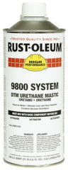 Rust-Oleum - 1 Gal Gloss Safety Yellow Urethane Mastic - 162 to 274 Sq Ft/Gal Coverage, <340 g/L VOC Content, Direct to Metal - Exact Tooling