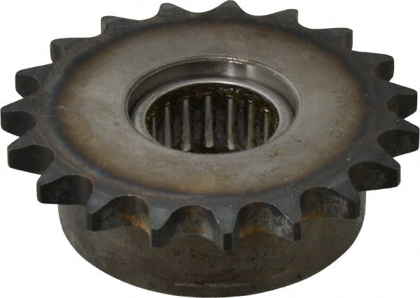 Browning - 3.28" Outside Diam, Steel, Chain Idler Sprocket - Chain Size 40 - Exact Tooling