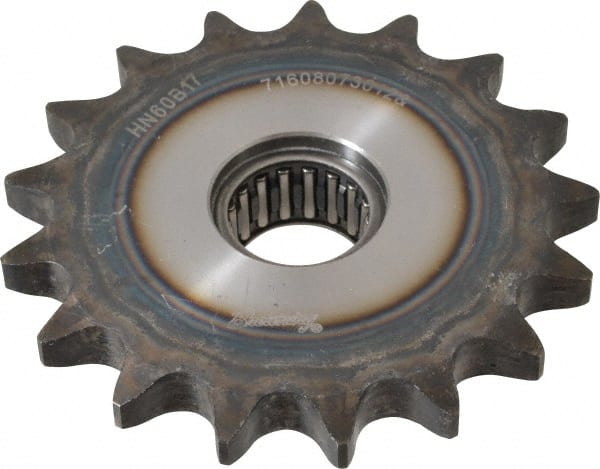 Browning - 4.46" Outside Diam, Steel, Chain Idler Sprocket - Chain Size 60 - Exact Tooling