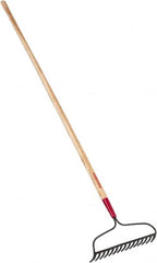 Razor-Back - Bow Rake with 66" Straight Wood Handle - Exact Tooling