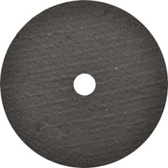 Norton - 3" 36 Grit Aluminum Oxide Cutoff Wheel - 1/16" Thick, 3/8" Arbor, 25,465 Max RPM, Use with Die Grinders - Exact Tooling