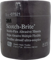 3M - 20' Long x 8" Wide Nonwoven Roll - Very Fine Grade, Purple, Aluminum Oxide - Exact Tooling