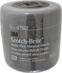 3M - 20' Long Nonwoven Roll - Very Fine Grade, Gray, Silicon Carbide - Exact Tooling